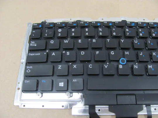 Купити 595-5 клавіатура робоча 0D19TR 0F2X80 з кріпленням  для Dell Latitude E7470  7470 E5450 5450 E5470 5470 5480 5488 5490 5491 5495 E7450 7480 оригінал