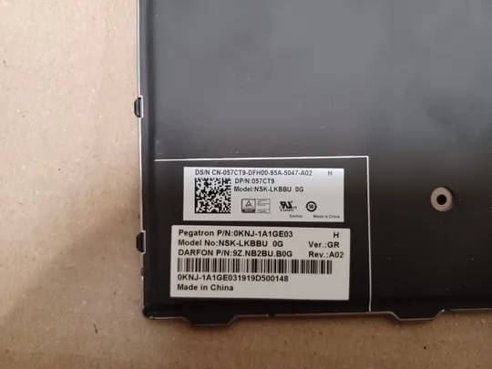номер1064-4 Keyboard Клавіатура 057CT9 9Z.NB2BU.B0G  для DELL LATITUDE 14 5420 5424 RUGGED Latitude 12 14 Rugged Extreme 7204 5404 7404 5414 7414  оригінал Продаж