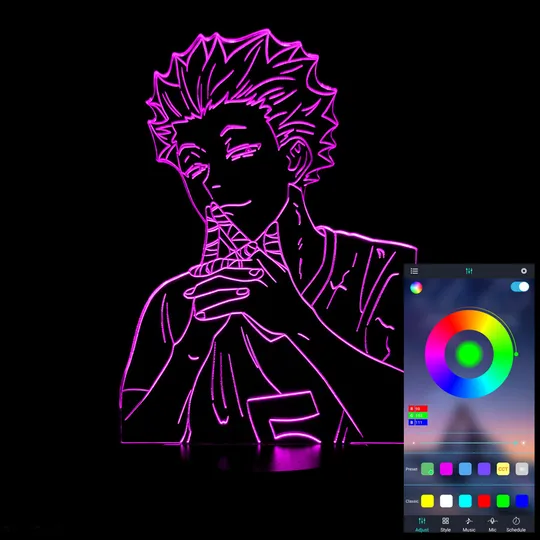 Акриловий світильник-нічник керування з телефона Тендо Саторі tty-n001639 Ціна