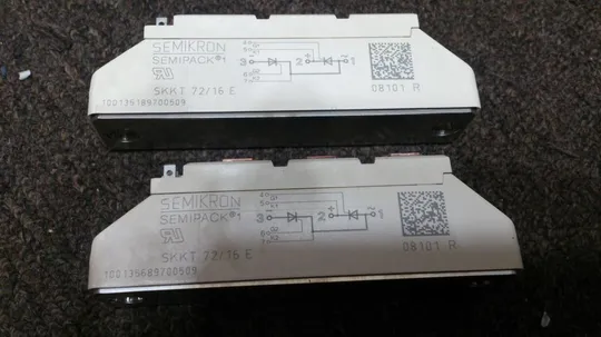 SKKT 72/16 E -  Модуль тиристора, послідовне підключення, 70А, 1.6кВ Ціна