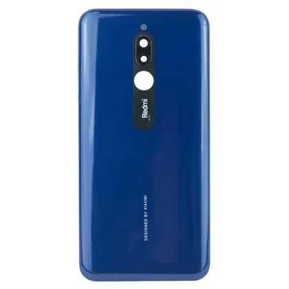 фото, Задня частина корпусу Xiaomi Redmi 8 Blue (з склом камери)