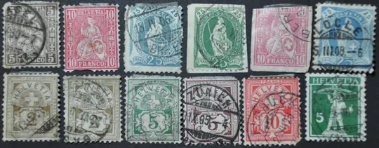 Швейцария 1882-1910 Ціна