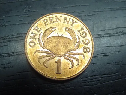 фото, 1 пенні 1998 Гернсі