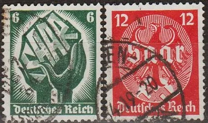 фото, 1934 - Рейх - Саар Мі.544-45 гаш