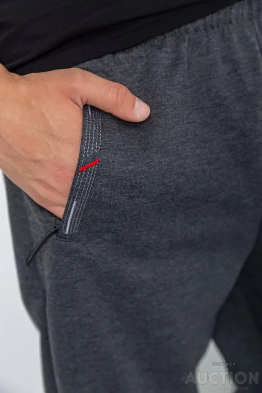 Спорт штаны мужские, цвет темно-серый, 244R41666 Де купити