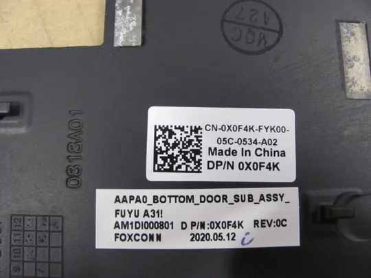 696-11 сервісна кришка 0X0F4K AM1DI000801 для Dell Precision 15 7510 7520 оригінал Де купити