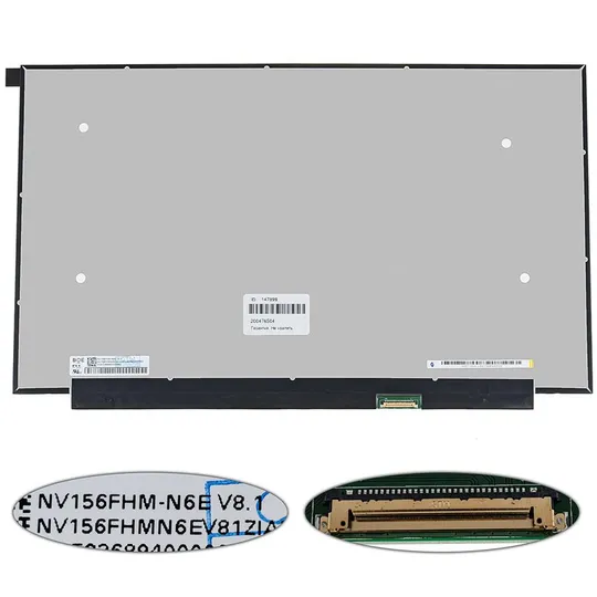 Матриця 15.6&quot; NV156FHM-N6E (1920*1080, 30pin(eDP, IPS, 300 cd/m?, 100% sRGB), LED, SLIM(без планок та вушок), матова, роз&#039;єм Ціна