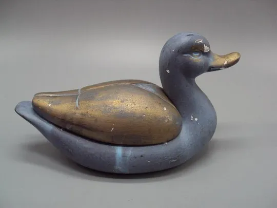 Шкатулка керамика утка уточка высота 10,5 см, длина 19 см №13133 Продаж