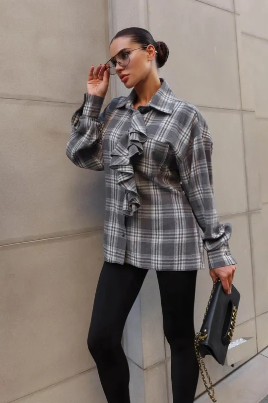 Сорочка жіноча сьют сіра Торговий майданчик