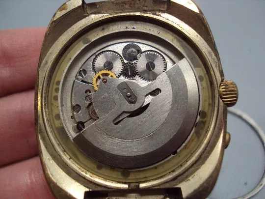 Наручные часы Секунда 26 камней календарь ссср Seconda automatic позолота Аu10 не на ходу №15904 На торгах