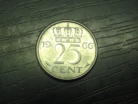 25 центів 1966 Нідерланди Ціна