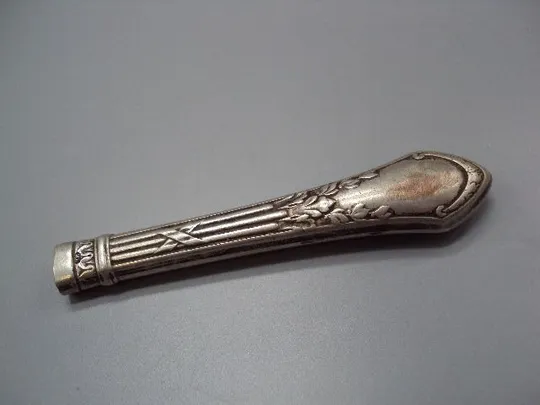 Ручка от ножа серебро Польша 3 проба клеймо HМ длина 10 см вес 37,11 г №18129 в Україні