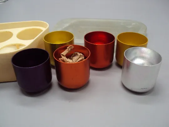 Туристический набор стаканчиков Турист ссср лот 6 шт в футляре высота 3,6 см №16039 Торговий майданчик