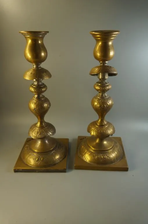 Подсвечники пара бронза Варшава NORBLIN with Co GALW WARSZAWA высота 23,5 см лот 2 шт №1502 №1661 Ціна