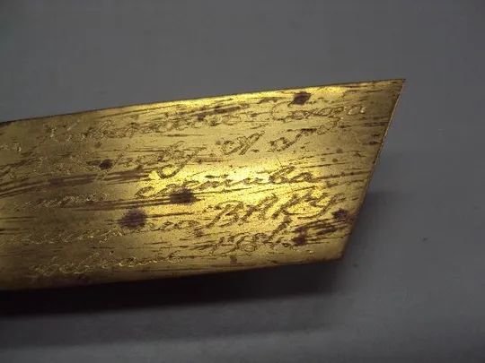 Накладка табличка ХВАКУ Герою совецкого союза Хабарову ГСС размер 3,1 х 7,5 см №13970 Недорого