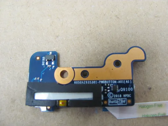 номер0655-14 плата кнопки вкл Кнопкова плата Кнопковий модуль Плата управління кнопками, Плата кнопки живлення Laptop Power button board 6050A2935301  для  HP EliteBook 830 G5  835 G5 730 G5 735 G5 G6 оригінал З аукціону