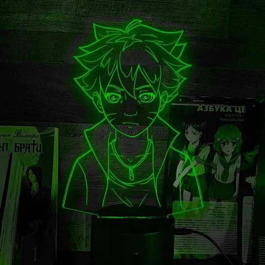 Акриловий світильник-нічник Баруто зелений tty-n002089 Ціна