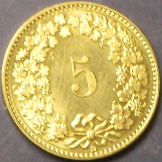 Купити 5 рапенів 2014 B Швейцарія