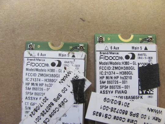 номер1006-10 4G / LTE модем Fibocom  H380-GL 860726-001 для Elitebook 840 G3 840 G4 745 G3 745 G4 оригінал З аукціону