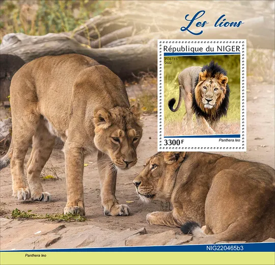 Нигер-Львы-2022. Оптовый Лот! Чистые полные изумительно красивые-4 комплекта. MNH. З аукціону