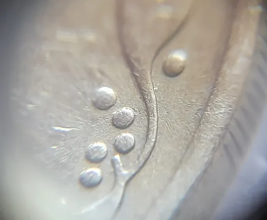 (4315) 25 копійок 1992 3БА(а)м по каталогу В.Шекені (25 копеек 1992 3БА(а)м брак) Продаж