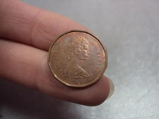 монета канада 1 цент 1985 №9533 З аукціону