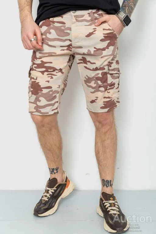 Шорты мужские камуфляж, цвет бежевый, 157RP300-4 Ціна