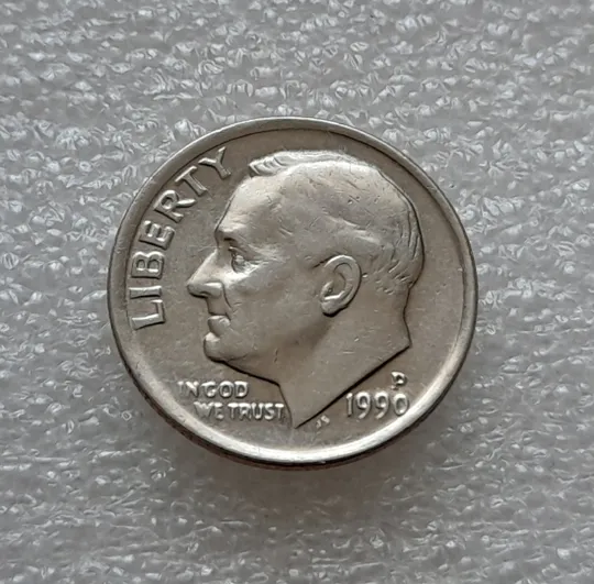 Купити (8096 ря) 1 дайм 190 Р США (10 центів 1990)