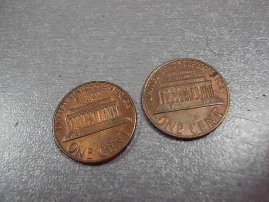 монета сша 1 цент 1982 лот 2 шт №9184 Де купити