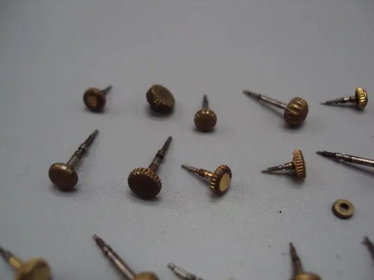 Купити Головки для наручных часов головка позолота лот 34 шт №14602