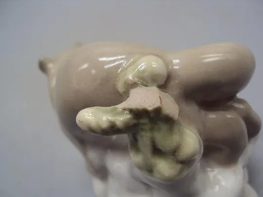 Фигура фарфор статуэтка ЛЗФИ хорек сурок ласка горностай высота 9 см, длина 9 см под реставрацию №38 З аукціону