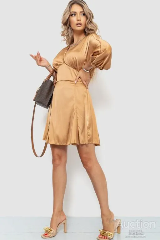 Платье, цвет темно-бежевый, 115R0463-3 З аукціону