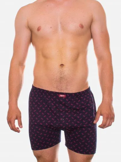 фото, Чоловічі труси боксери класичні сімейки Bono МБ 000254 бавовна 100% фіолетові (розміри: 56-68) 68
