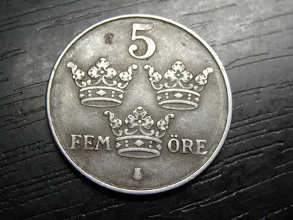 фото, 5 оре 1945 Швеція