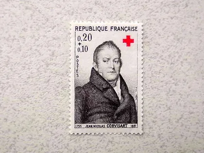 фото, Поштова марка Франція " Червоний хрест " 1964 рік **