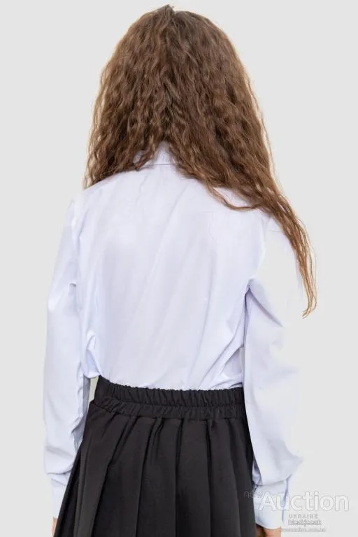 Блуза для девочек нарядная, цвет белый, 172R201-2 Де купити