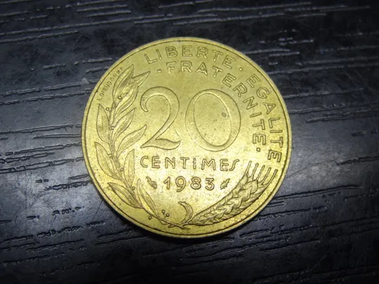 20 сантимів 1983 Франція Ціна