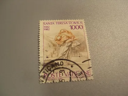 фото, марка Ватикан 1982 религия искусство гаш №1707