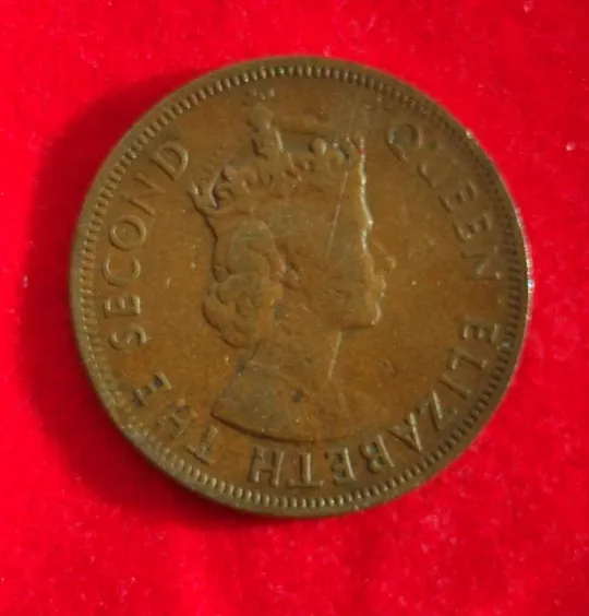 Купити 5 милс 1956 года монета Кипр, королева Елизавета Вторая gv553.