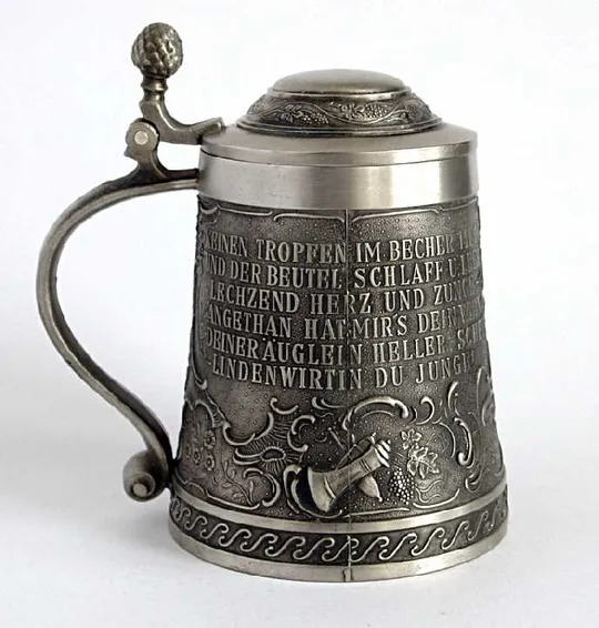 Олов&#039;яний пивний кухоль Lindenwirtin 800 мл ReinZinn Німеччина З аукціону