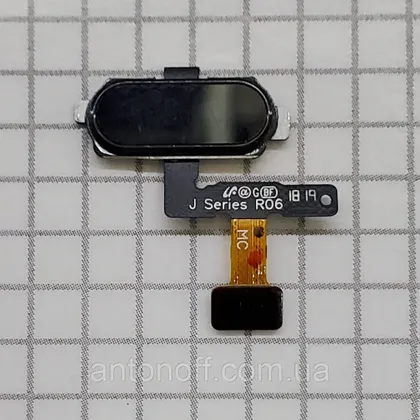 фото, Шлейф Samsung J730F Galaxy J7 2017 з кнопкою Home (Black) для телефона оригінал з розборки