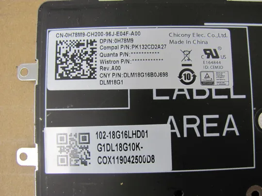 752-30 клавіатура робоча з підсвіткою 0H78M9 PK132CD2A27  для DELL Latitude 7400 2-in-1 оригінал Недорого