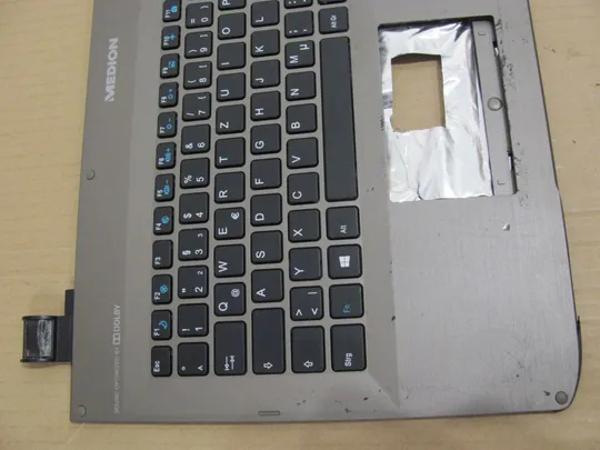 494-3 Кришка панель палмрест клавіатура робоча 30B800-FT1211 для MEDION S6212T оригінал З аукціону