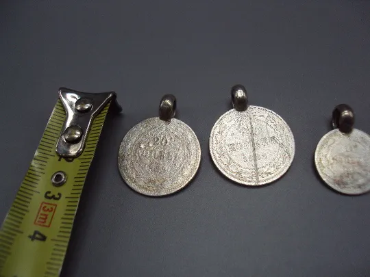 Купити Кулон дукач подвеска дукачи серебро 20 копеек 10 копеек 1923 г ссср вес 11.53 г лот 4 шт №178796