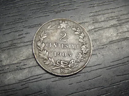 фото, 2 чентезімо Італія 1903