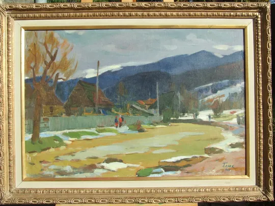 Нар.худ.Урср. Глюк Г. 1912-1983 рр. роз. 54х82 см. п.о. 1960 р. закарпатська школа Ужгород . Ціна
