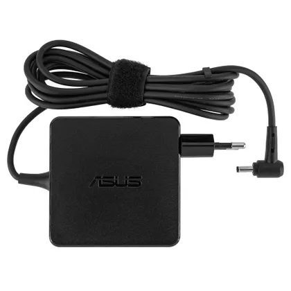 фото, Оригінальний блок живлення для ноутбука ASUS 19V, 3.42A, 65W, 4.0*1.35мм, квадратный корпус, black
