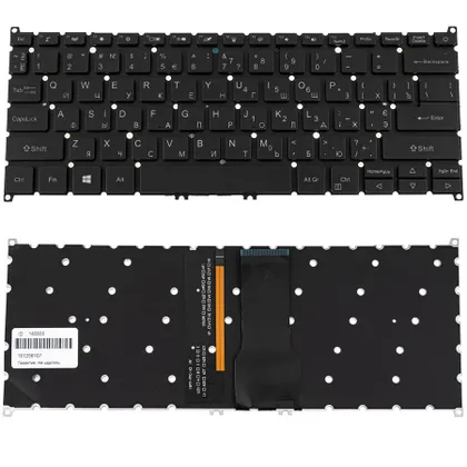 фото, Клавіатура для ноутбука ACER (AS: SF314-54) ukr, black, без кадру, підсвічування клавіш