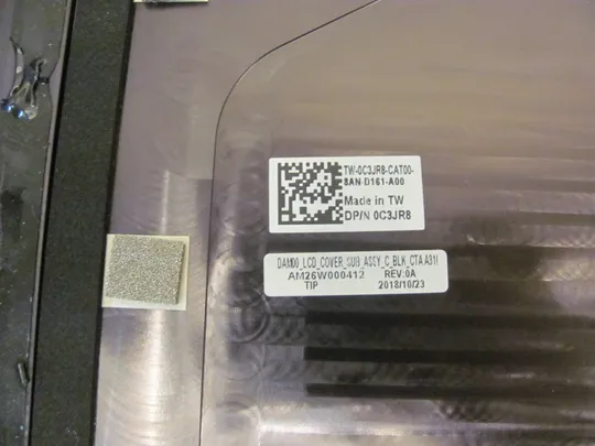 номер0915-19 кришка матриці Кришка дисплея Тильна кришка Корпус матриці Верхня кришка matrix cover Top Case LCD Cover Rear Lid Back Cover Housing Cabinet 0C3JR8 AM26W000412  для DELL XPS 15 9570 Precision 5530   оригінал Характеристики