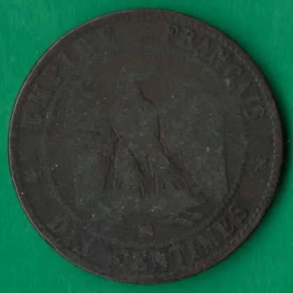 фото, 10 сантимів 1853 року B Франція [М]